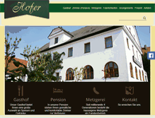 Tablet Screenshot of pension-hofer.de